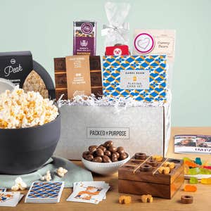 Packed With Purpose Family Fun & Movie Night Gift Basket