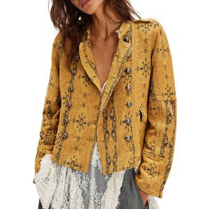 free people, Free People Lotty Jacquard Band Jacket
