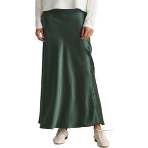 Quince 100% Washable Silk Maxi Skirt