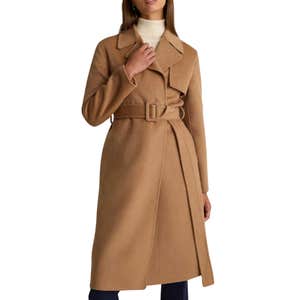 quince, Quince Double-Faced Merino Wool Trench Coat