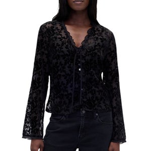 Gap Burnout Velvet Shirt