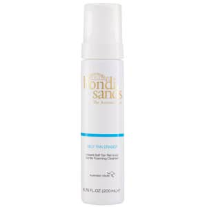 white bondi sands self tan eraser bottle on white background