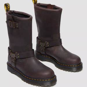 Anistone Hi Leather Biker Boots