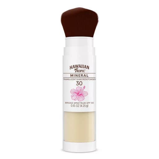 target, Hawaiian Tropic Mineral Skin Nourishing Sunscreen Powder Brush SPF 30