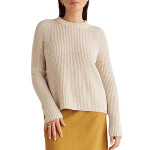 Quince 100% Organic Cotton Fisherman Crew Sweater