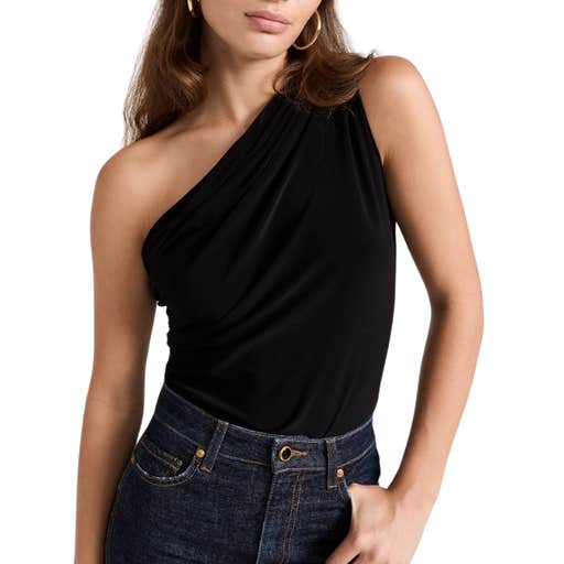 shopbop, Norma Kamali One Shoulder Peasant Top