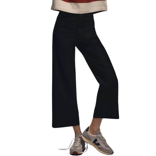 anthropologie, The Colette Cropped Wide-Leg Pants by Maeve