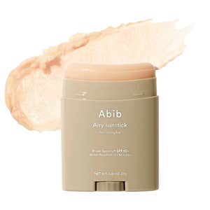 Amazon; Abib sunscreen stick against a white background