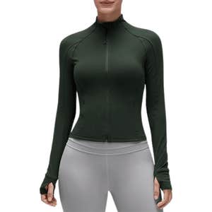 CRZ YOGA Butterluxe Cropped Slim Fit Workout Jacket