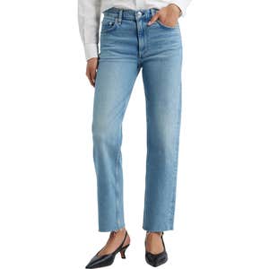 nordstrom, rag & bone Harlow Mid Rise Straight Leg Ankle Length Jeans