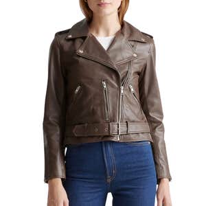 Quince 100% Leather Motorcycle Jacket