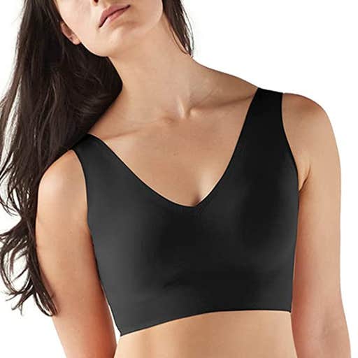 amazon, True & Co True Body V Neck Bra