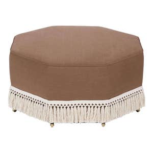 chairish.com, Casa Cosima Istanbul Cocktail Ottoman in Hazel Linen