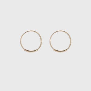 Kathleen Whiaker Extra Small Hoop Earring Pari in 14k Yellow Gold