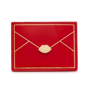 luluguinness.com, Lulu Guiness Red Patent Envelope Card Holder