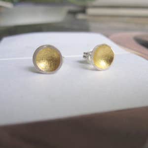 Virginia Wynne’s Concave Dome Earrings