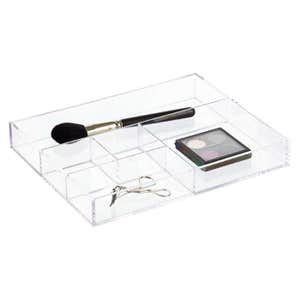 containerstore.com, Container Store 5-Section Acrylic Divided Tray