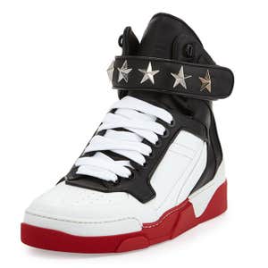 neimanmarcus.com, Givenchy High-Top Star Ankle-Strap Sneakers