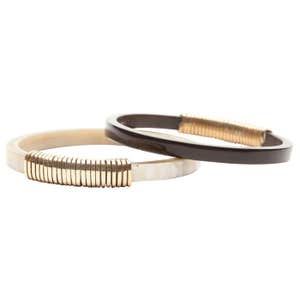 ravenandlily.com, The Up Cycled Horn + Brass Bangles by Raven + Lily