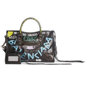 nordstrom.com, Balenciaga Small City Graffiti Leather Tote