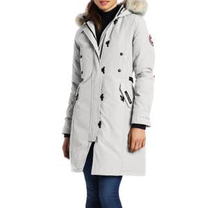 amazon.com, Canada Goose Kensington Parka in Silver Birch or White