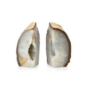 cwonder.com, C. Wonder Gold Trim Agate Bookend Set