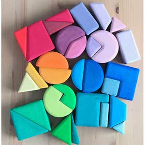thewoodenwagon.com, Grimm's Building Set Triangle Square Circle
