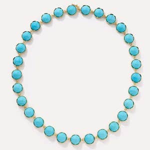 ireneneuwirth.com, Irene Neuwirth Kingman Turquoise Classic Link Necklace 18K Yellow Gold