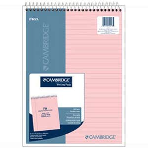 Cambridge Pink Wirebound Legal Pad