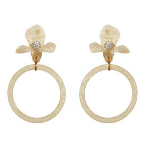 Lele Sadoughi Trillium Hoop Earrings