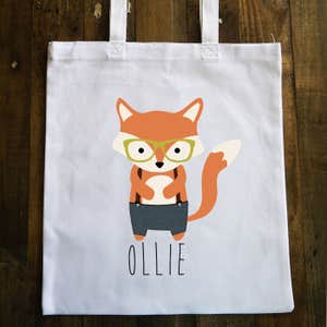 etsy.com, FINCHandFOX Personalized Tote Bag