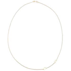 Maya Brenner 14K Gold 2 Letter Necklace