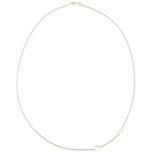 Maya Brenner 14K Gold 2 Letter Necklace