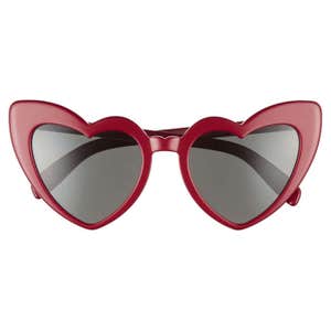 nordstrom.com, Saint Laurent Lou Lou Oversized Heart Sunglasses