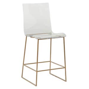 Candelabra Gabby King Bar &amp; Counter Stool in Gold