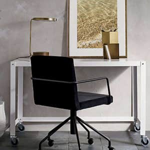 cb2.com, CB2 Go-Cart White Rolling Desk