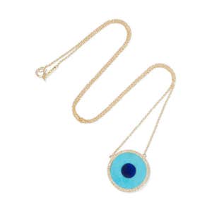 net-a-porter.com, Jennifer Meyer Jewelry Inlay Evil Eye Necklace