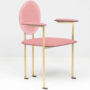 ateliercourbet.com, Mario Milana x Webster Pink Chair