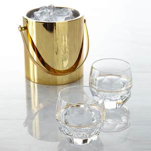 horchow.com, Waterford Crystal Elysian Ice Bucket & Rocks Glasses