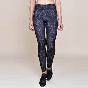 Alala Captain Ankle Tight in Black Leopard