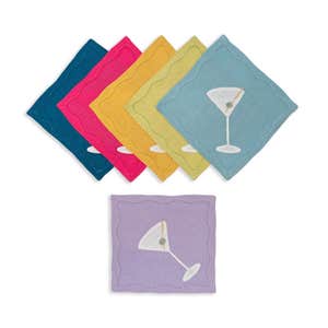 elizabethlake.com, Elizabeth Lake Martini Cocktail Napkins
