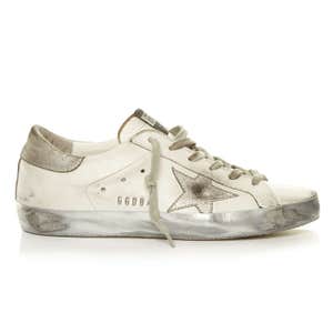 matchesfashion.com, Golden Goose Deluxe Brand Super Star Sparkle Low-top Leather Trainers