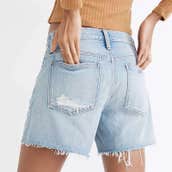 High-Waisted Denim Shorts