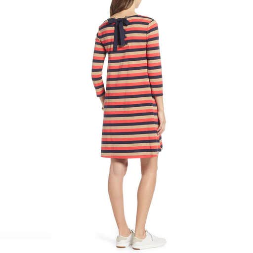 nordstrom.com, 1901 Tie Back Stripe Knit Dress