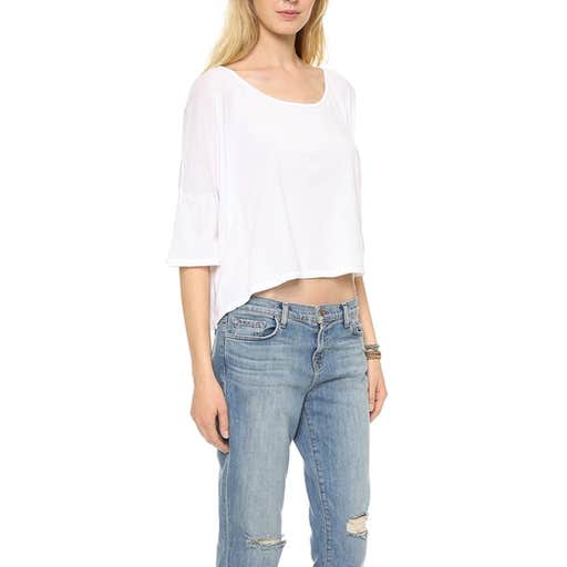 shopbop.com, 291 Cropped Boxy Drop Shoulder Tee