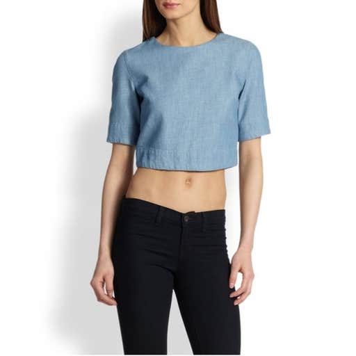 saksfifthavenue.com, 3x1 Chambray Crop Top