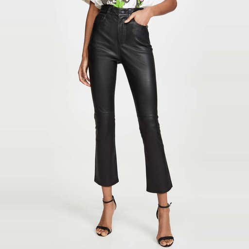 shopbop.com, 7 For All Mankind High Waisted Leather Slim Kick Jeans
