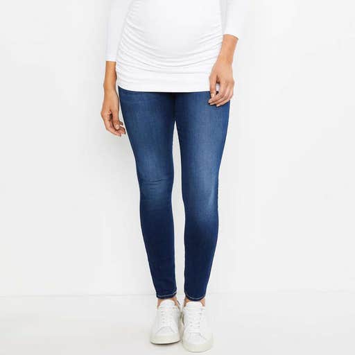 apeainthepod.com, 7 For All Mankind Secret Fit Belly B Air Ankle Skinny Maternity Jeans