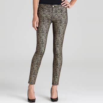 7 For All MankindSkinny Medallion-Print Jeans