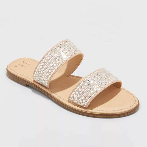 target.com, A New Day Kersha Embellished Slide Sandals